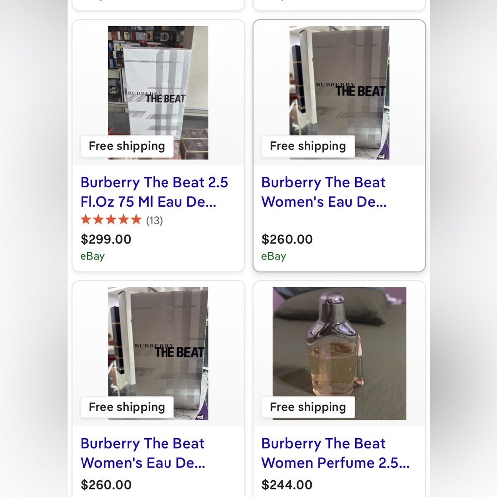 Burberry The Beat Eau de Parfum - Cream/Gold Bottle 12.5!